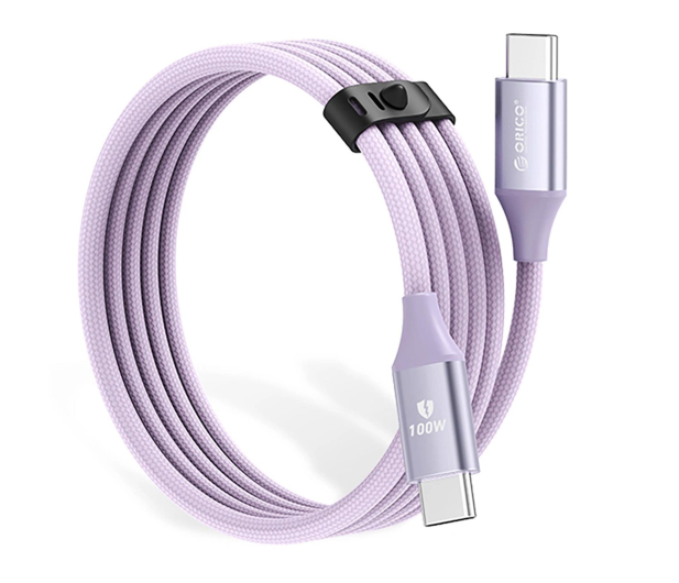 Orico CDX 100W 5A Power Delivery USB-C - USB-C 1m - fioletowy - 1343482 - zdjęcie